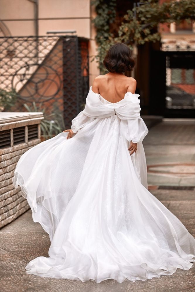 Свадебноер платье трансформер, цвет айвори
