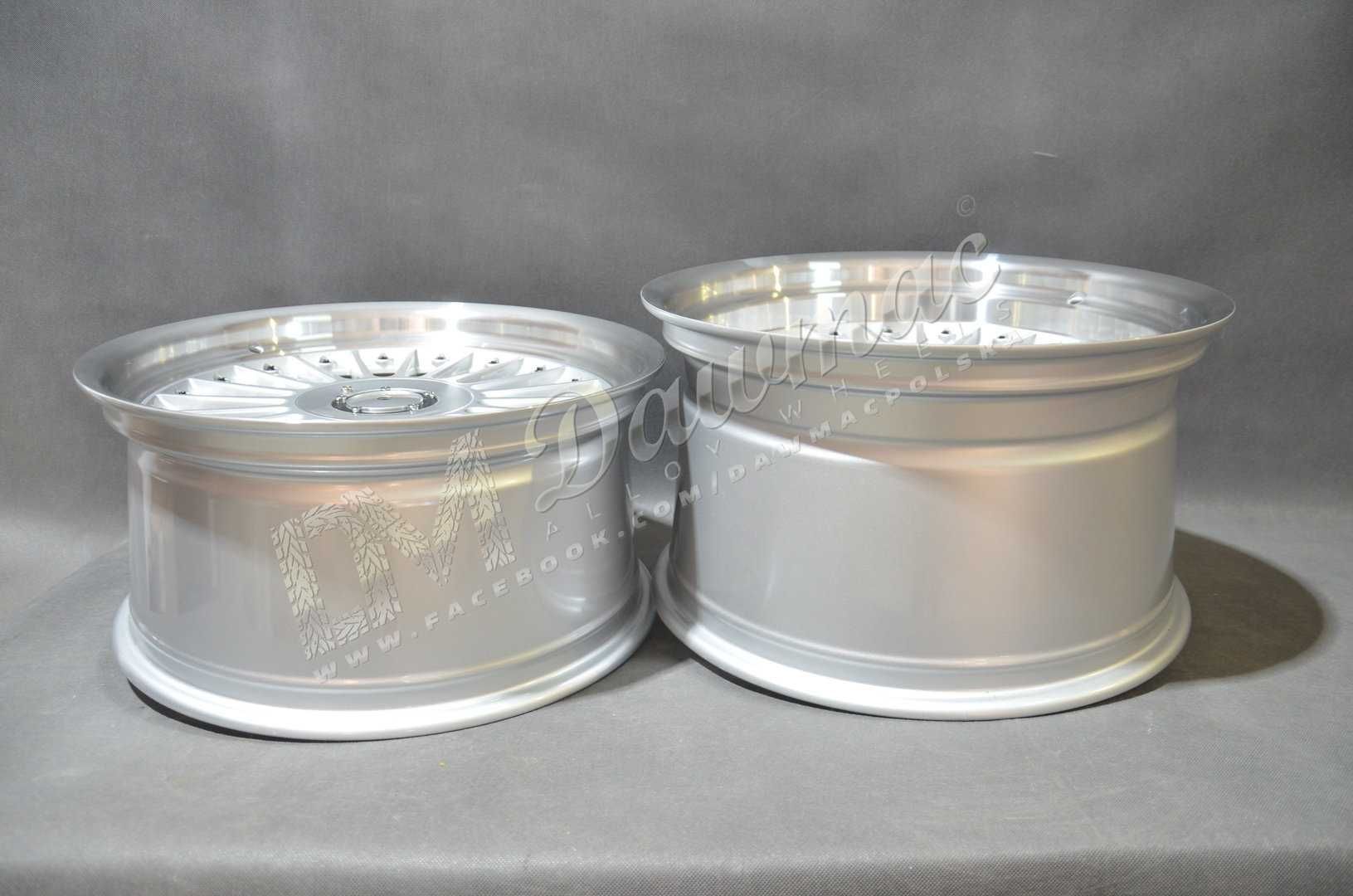 Felgi DMC03 18" 8,5J ET20 + 10J ET15 4x100/4x108SilvMachLip+BlackRivet