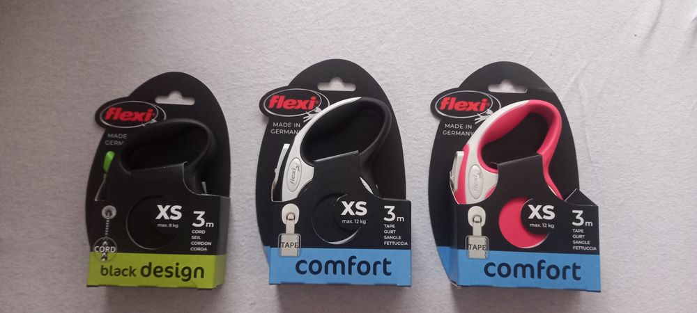 Smycz flexi xs linka do 8 kilo taśma do 12 kilo