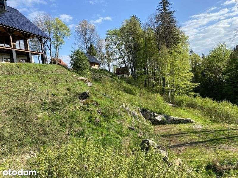 Działka w górach droga na wodospad, widokowa do działki gotowy projekt