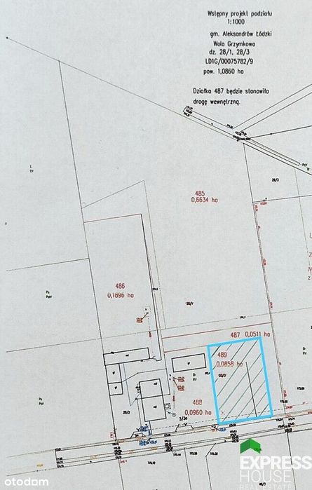 Działka 858 m2 w spokojnej okolicy