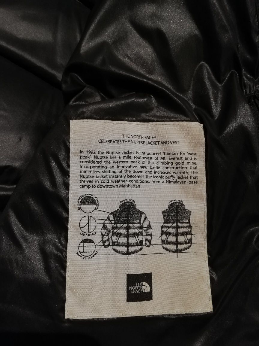 The North Face Nuptse 1992 Czarna M TNF Kurtka Zimowa Puchowa