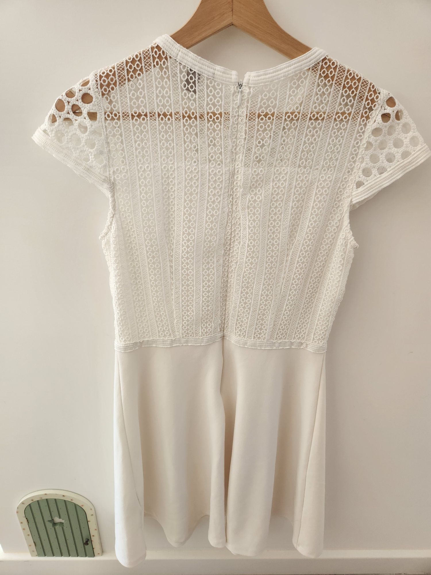 Vestido branco H&M tam.S