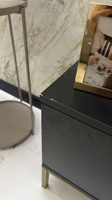 Szafka rtv czarna 180 cm