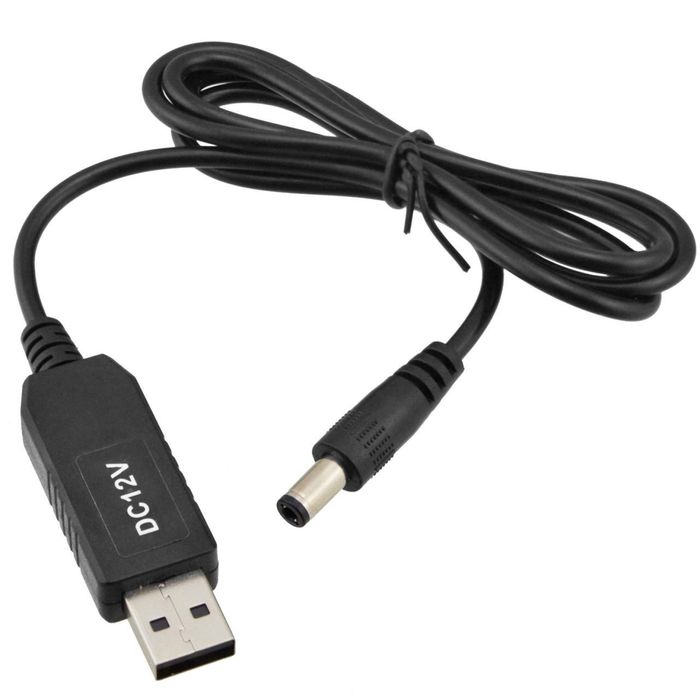 Кабель-конвертер Rias для роутера Wi-Fi с 5 v на 12 v USB - 5.5x2.1 мм