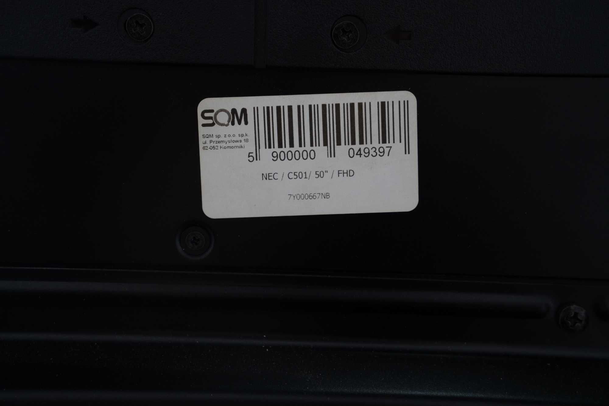 Monitor NEC C501 / 50” / mała dziurka na ekranie