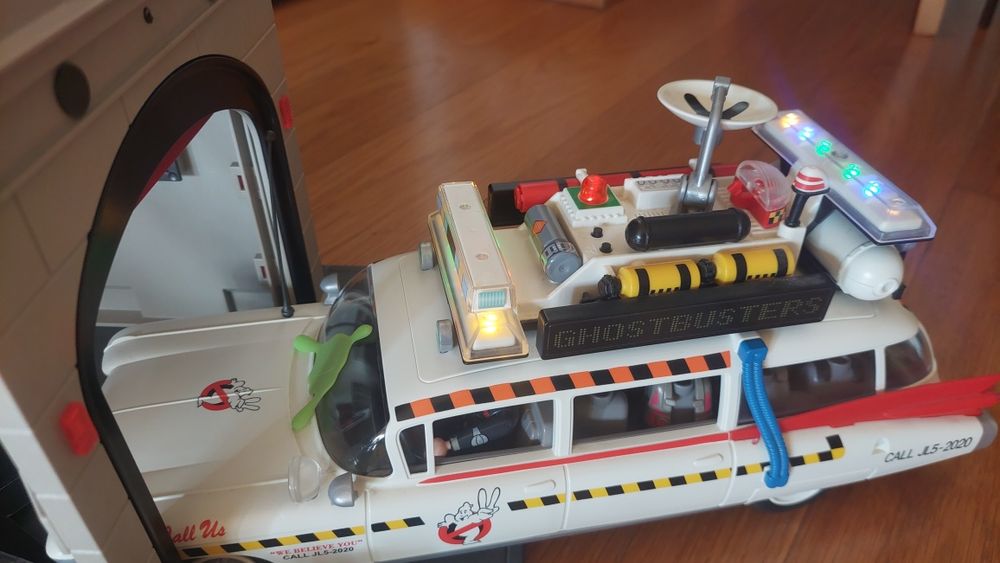 Playmobil Ghostbusters 9219 (quartel)+70170 (carro Ecto-1)+9221 (Marsh