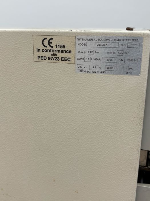 Автоклав W&H Lina MB17 / Tuttnauer 2340 МК