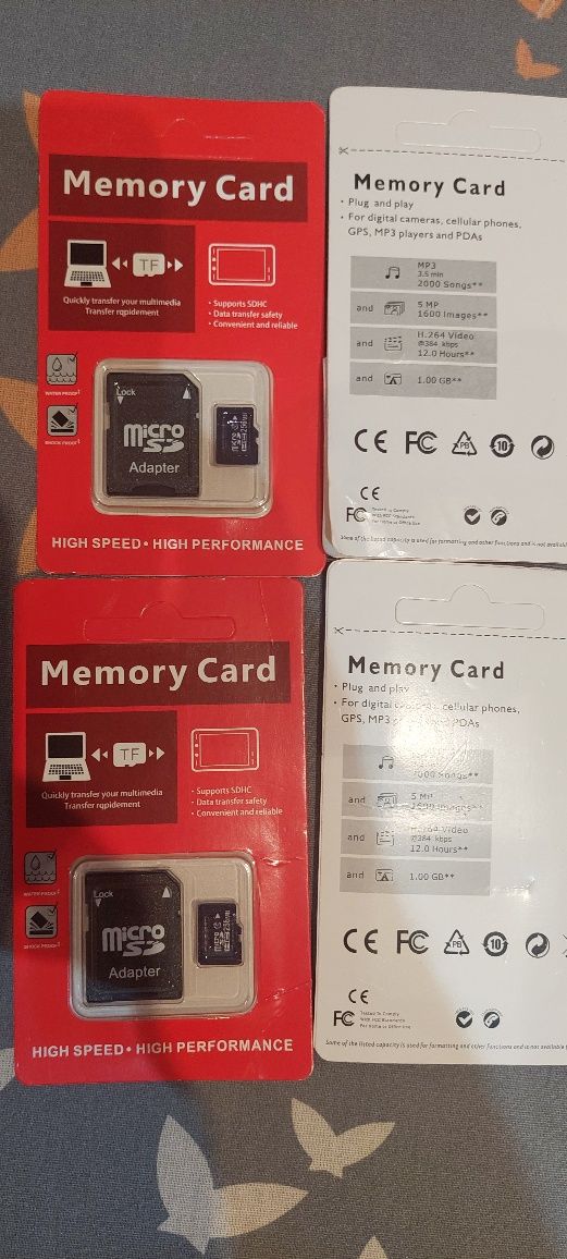 10 Cartões SD Card + Micro SD Adaptador NOVOS