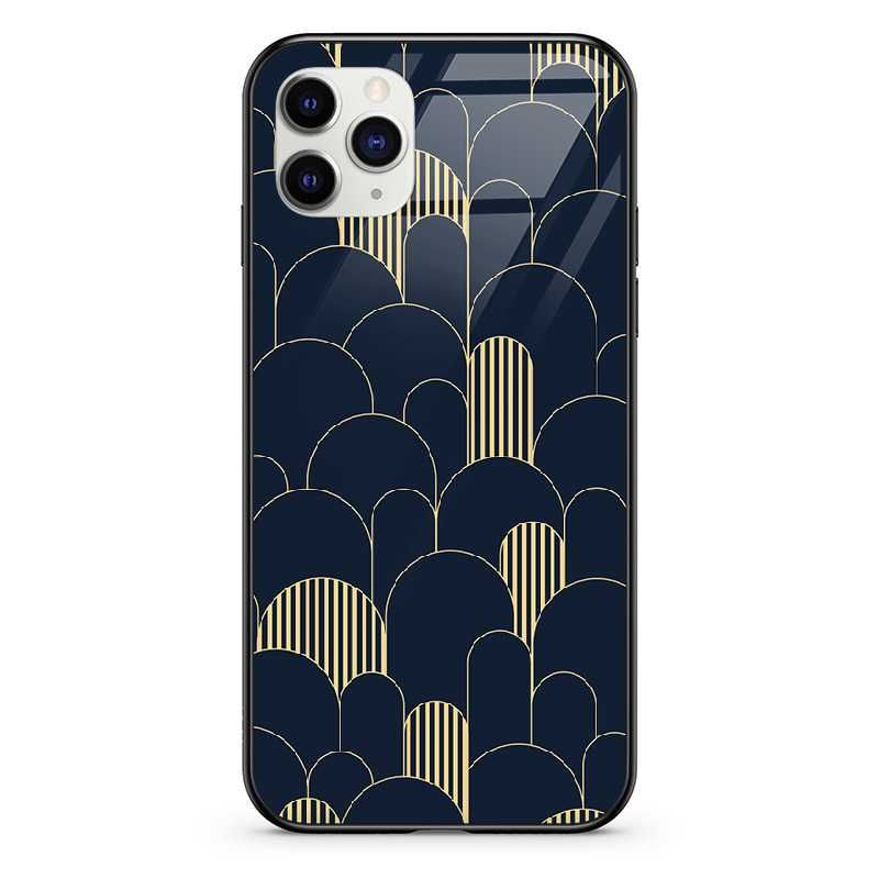 Art deco granat i złoto Etui Futerał Case szklane Samsung Galaxy A 52s