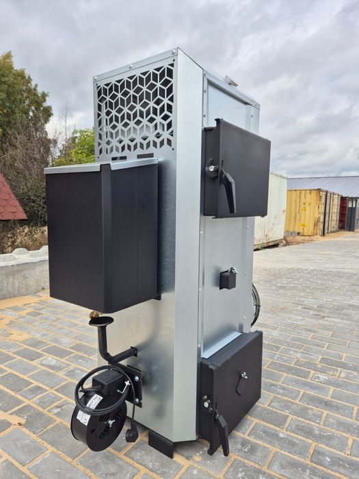 Nagrzewnica warsztatowa piec nadmuchowy 30kw koza na drewno+olej