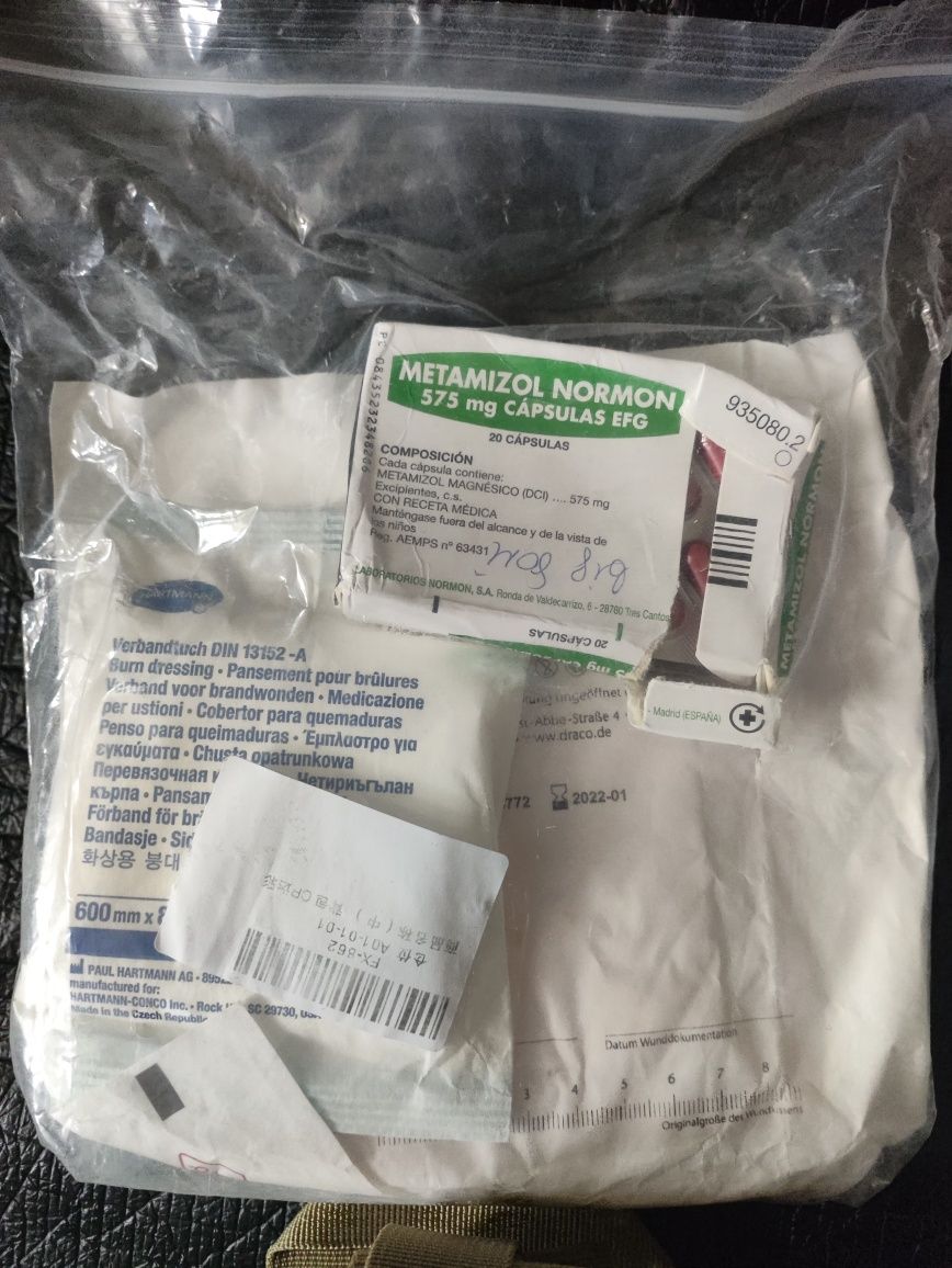 Медично-тактична аптечка. IFAK тактична med kit Aid бойова