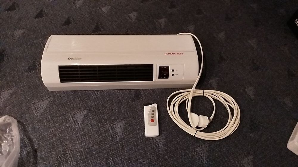 Тепло - вентелятор с пультом и программированием