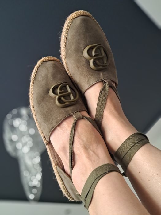 Nowe espadryle Baldinini skórzane