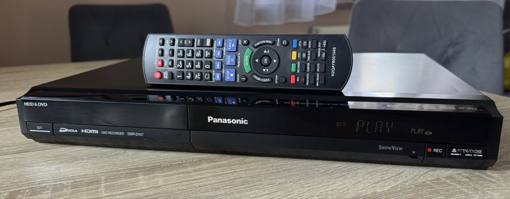 Panasonic DMR-EH57 #Nagrywarka DVD HDD #160 GB #HDMI #DV-in #Pilot