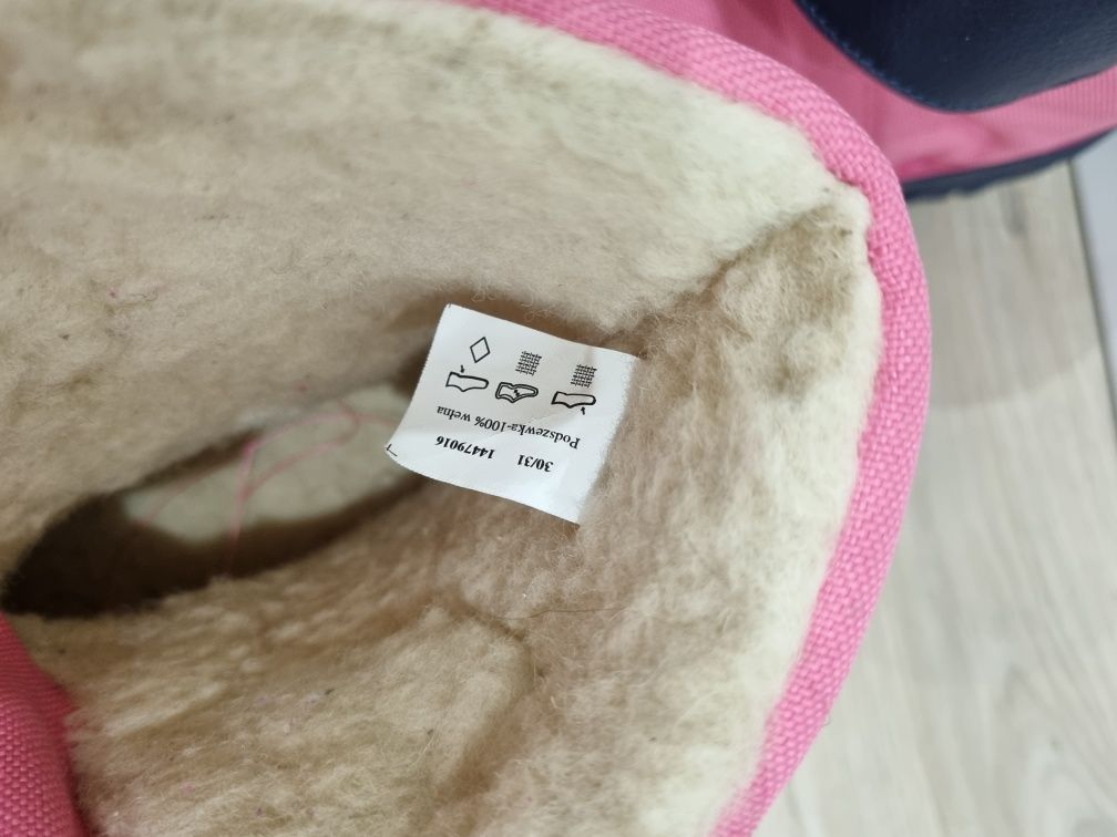 Śniegowce dziecięce rozmiar 30/31, buty zimowe firmy Bartek