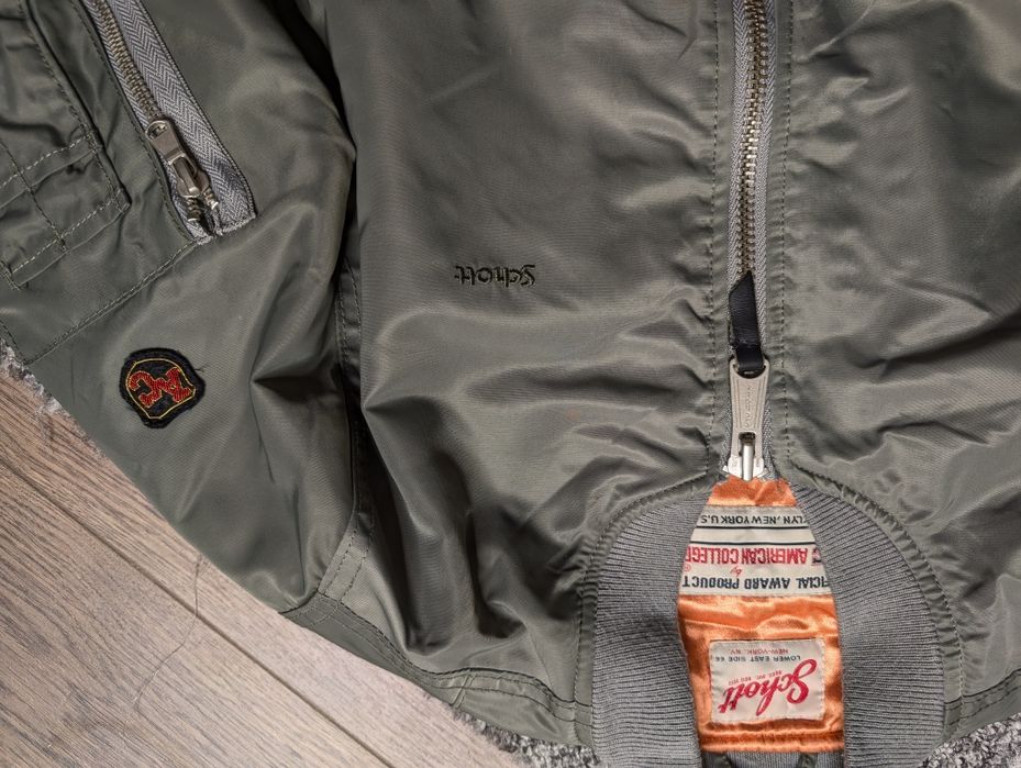 Вінтажний жіночий бомбер Schott NYC MA-1 alpha industries avirex