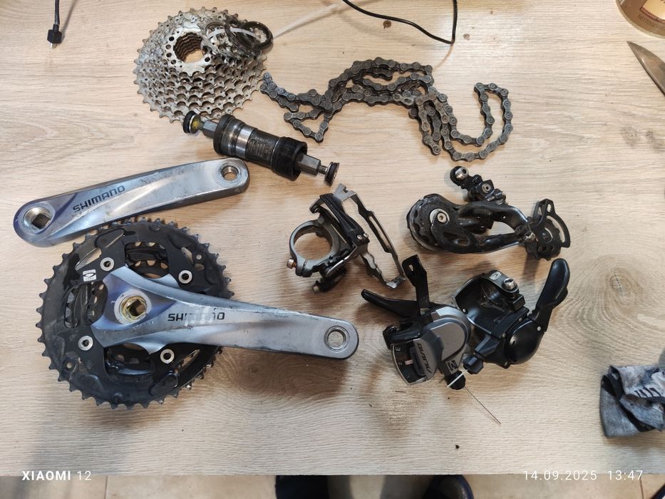 Sprzedam kompletna grupę Shimano do roweru MTB