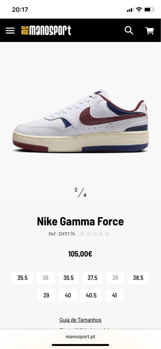 Tenis Nike 39 em couro