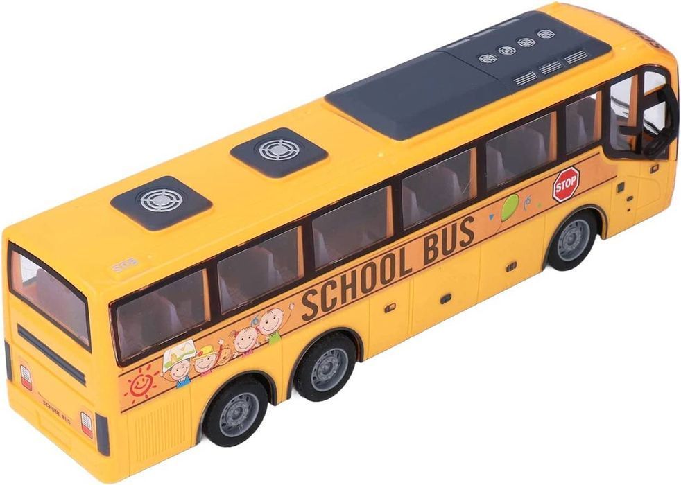 Autobus Szkolny Zdalnie Sterowany Światła Led Auto