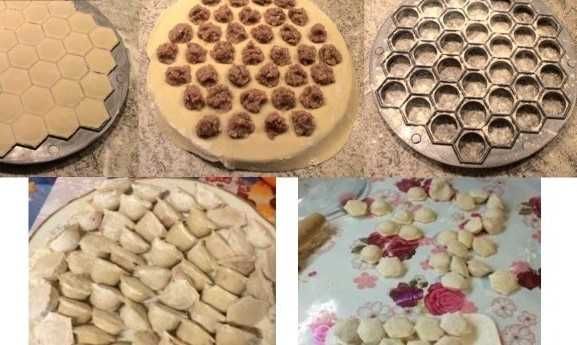 FORMY STALOWE 2 SZTUKI forma wykrojnik NA PIEROGI uszka ravioli