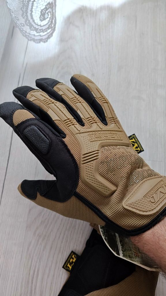 Rękawice ochronne L Mechanix M-Pact 2 taktyczne Khaki brąz wojsko