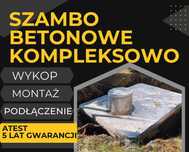 Szambo betonowe Zbiornik betonowy Szczelny wykop KOMPLEKSOWO