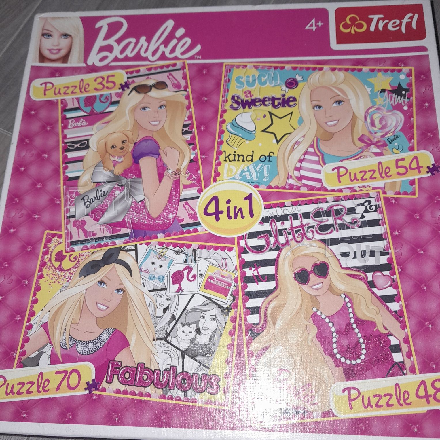 Sprzedam puzzle Barbie 4 w 1