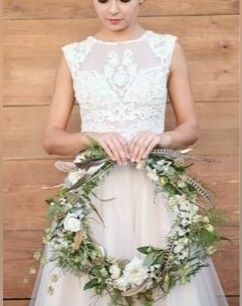 Suknia ślubna ecru brzoskwinia cieły beż modna