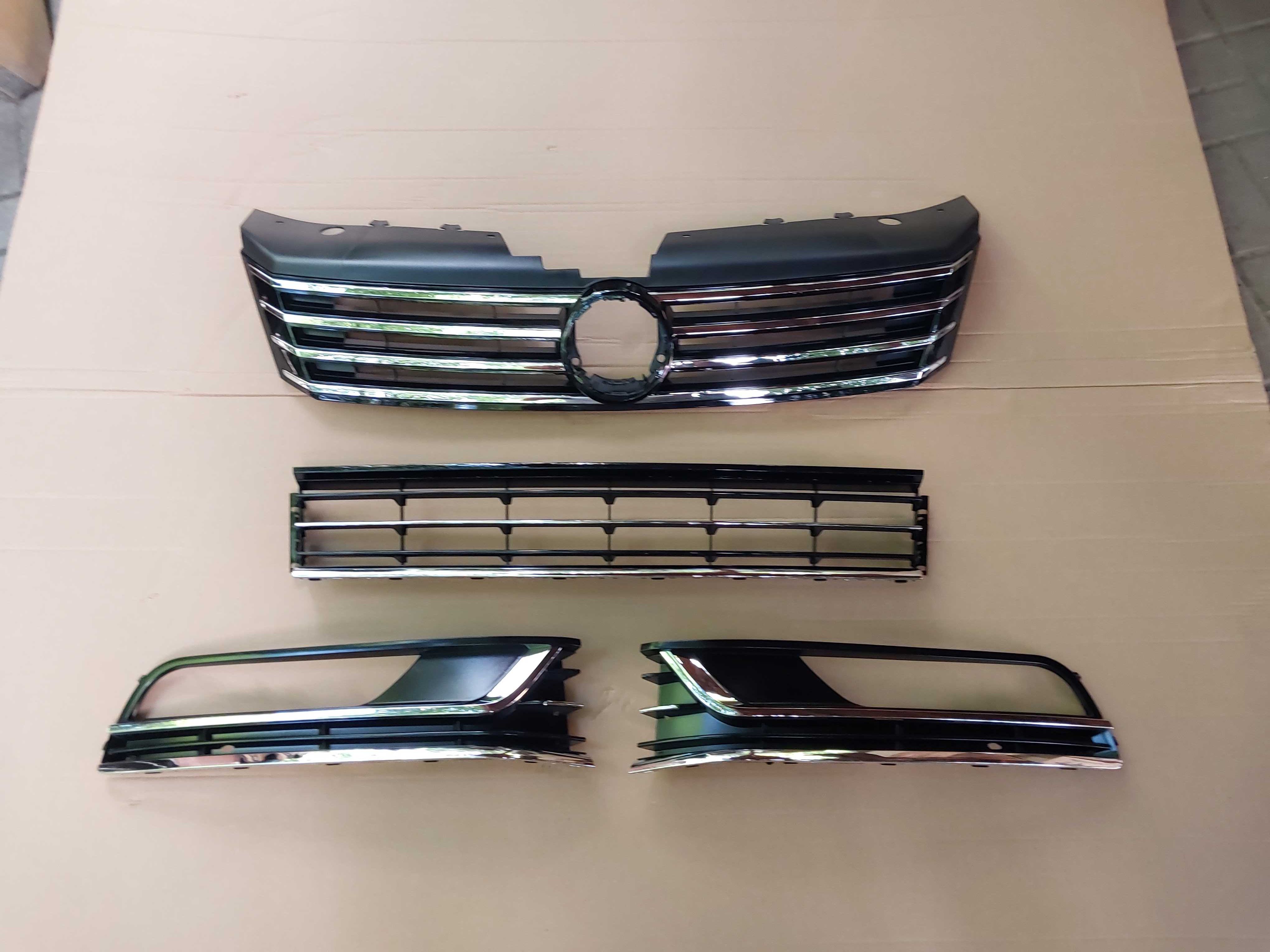 VW PASSAT B7 grill + komplet atrap nowe idealne chrom