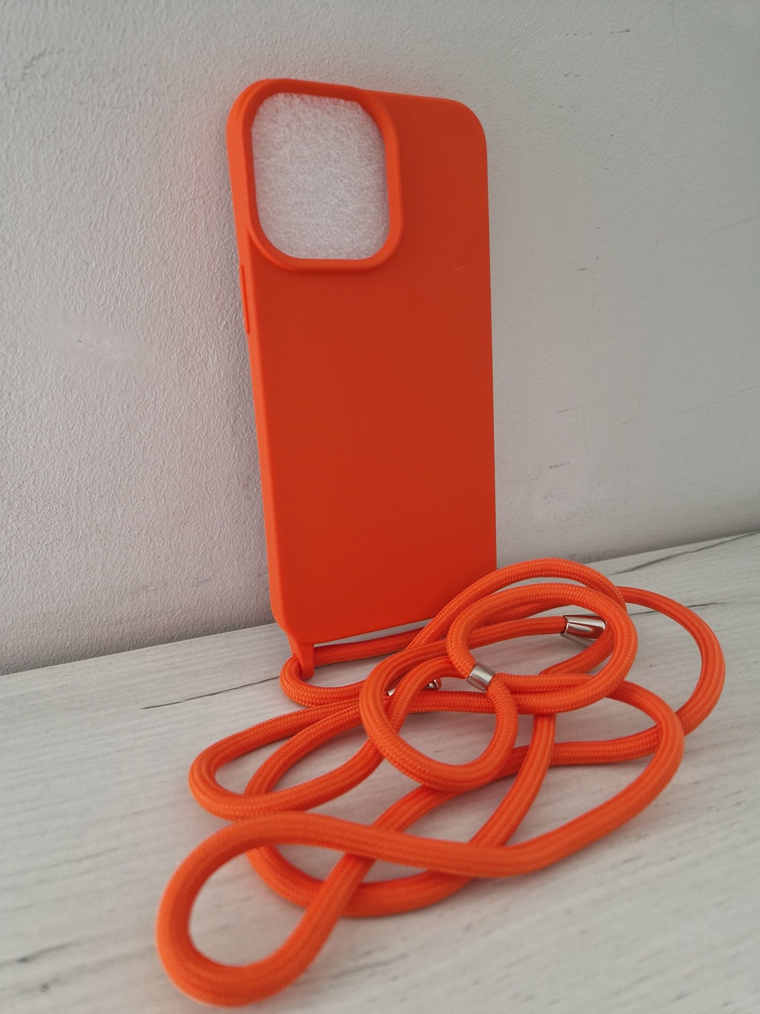 Strap Silicone Case do Iphone 14 Pro Max wzór 1 pomarańczowy