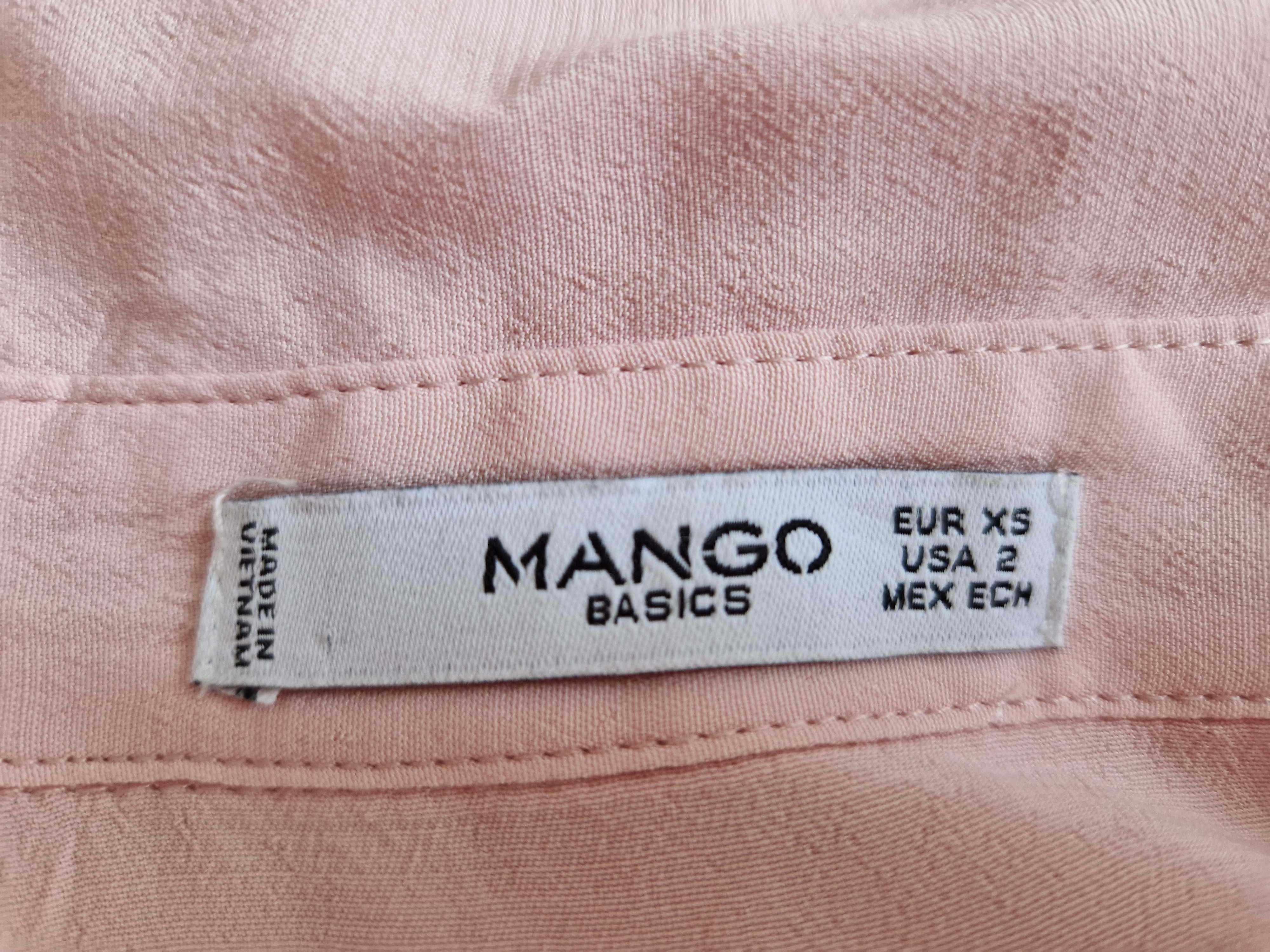 Koszula Mango pudrowy roz  34 xs