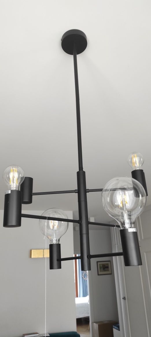ITALUX Industrialna lampa wisząca nad stół - żarówki