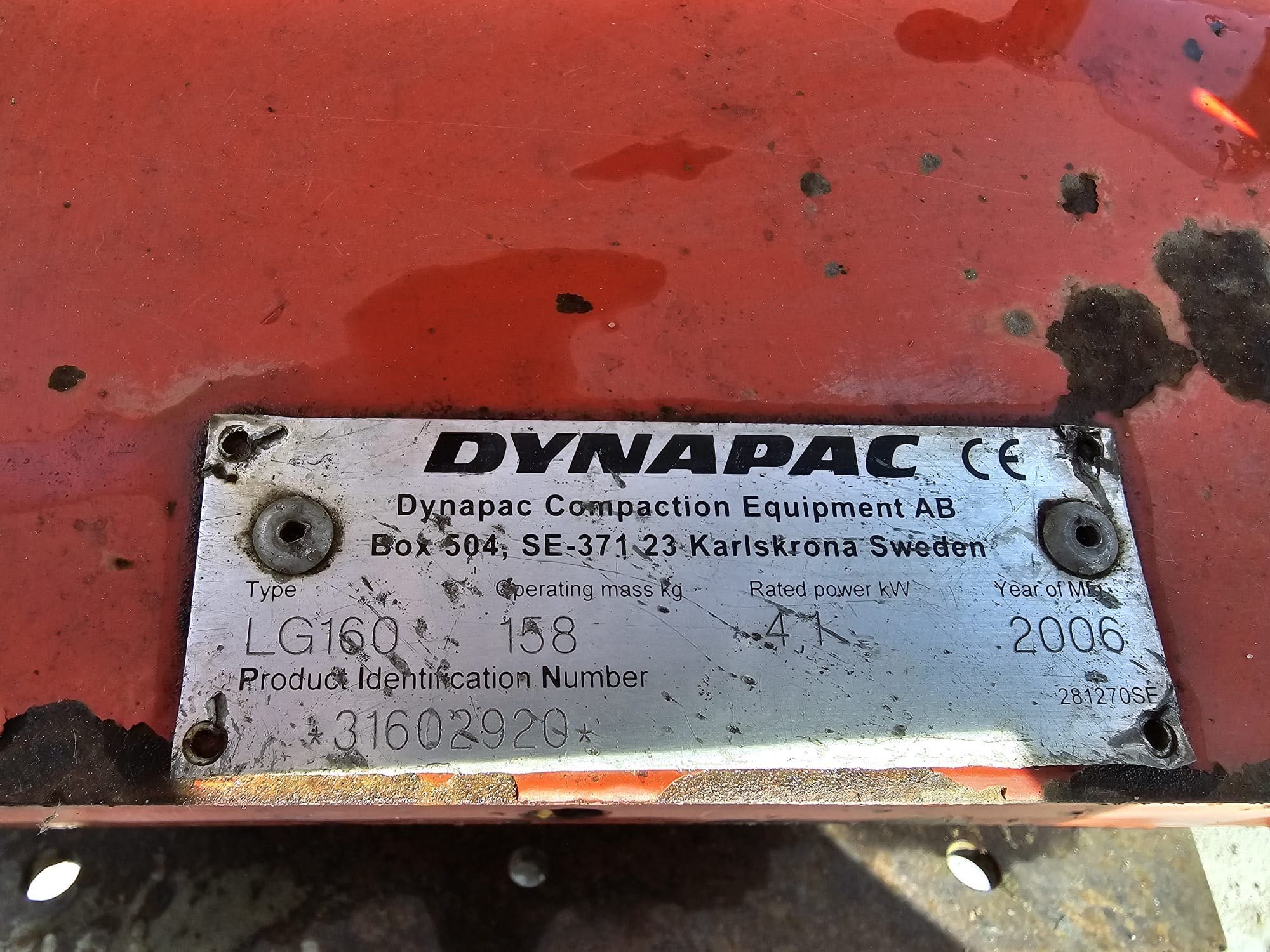 Zagęszczarka Dynapac Ig 160, 158 Kg, F-VAT