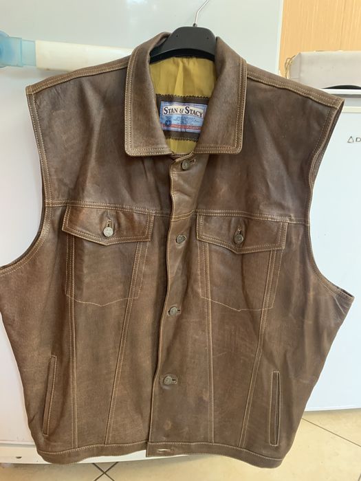 Жилет чоловічий шкіряний VERA PELLE ORIGINAL Італія