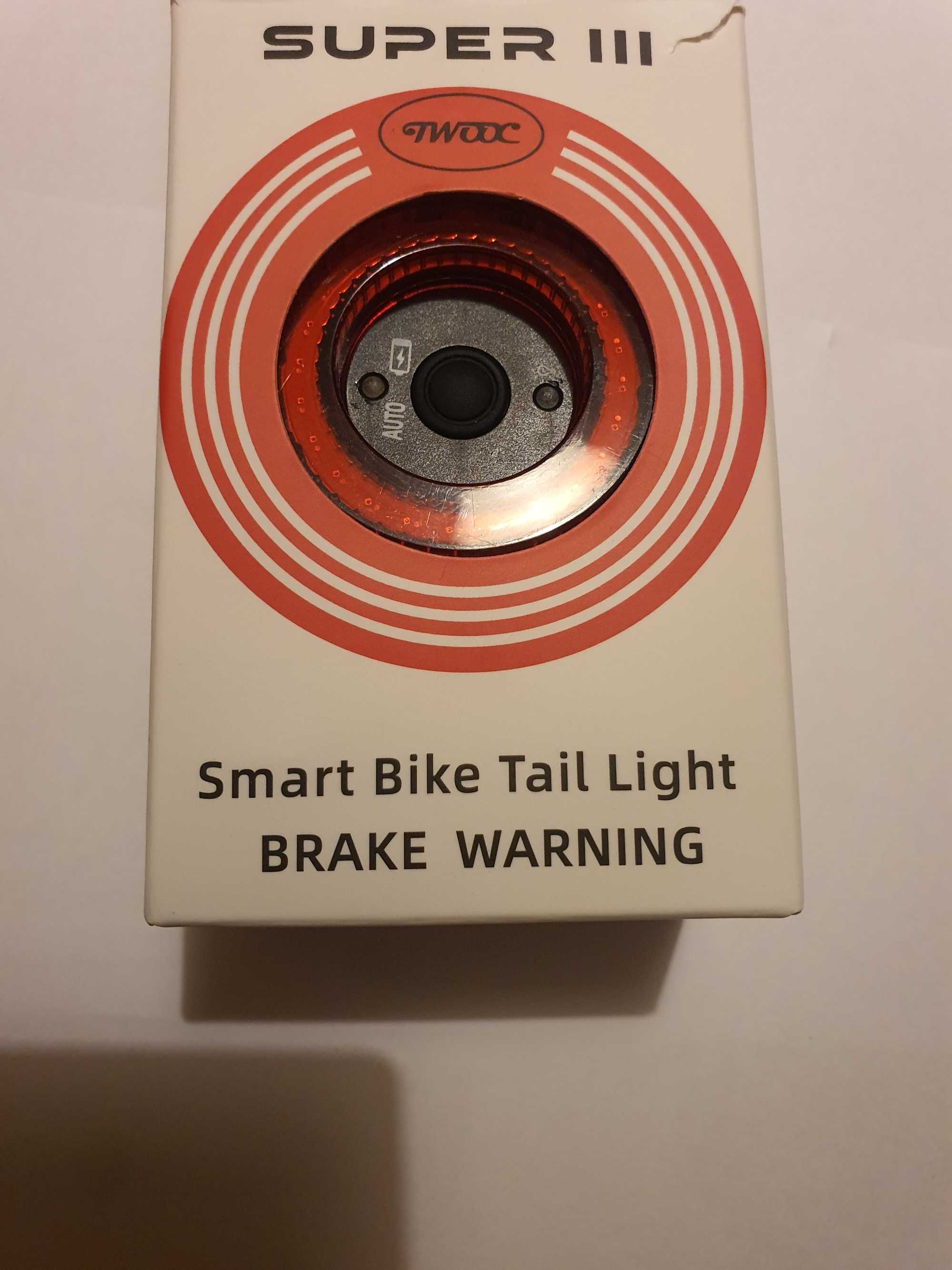 Lamka rowerowa tylna led Super 3 III brake warning