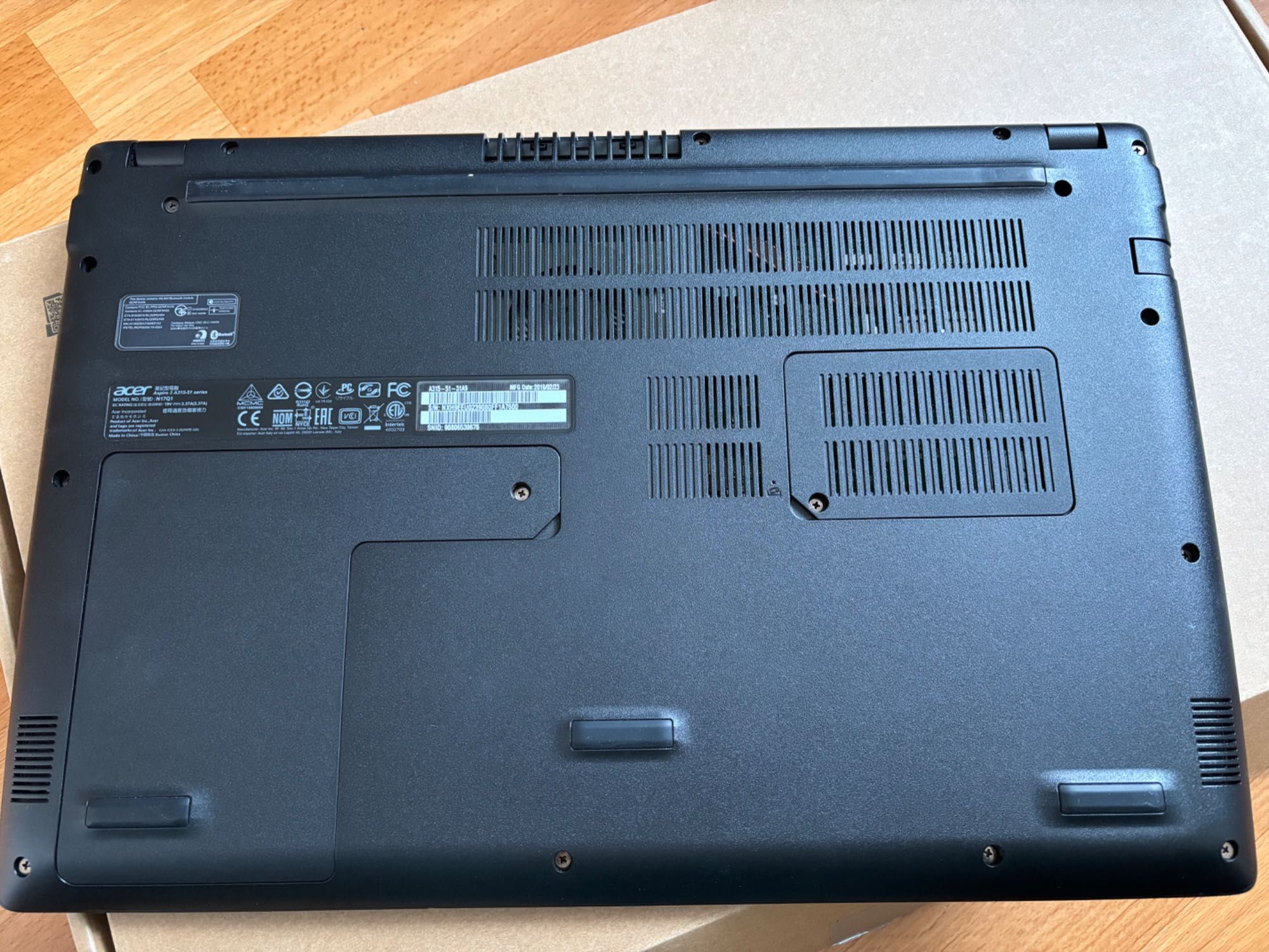 Ноутбук Acer Aspire 3 (A315-51-31A9) в отличном состоянии