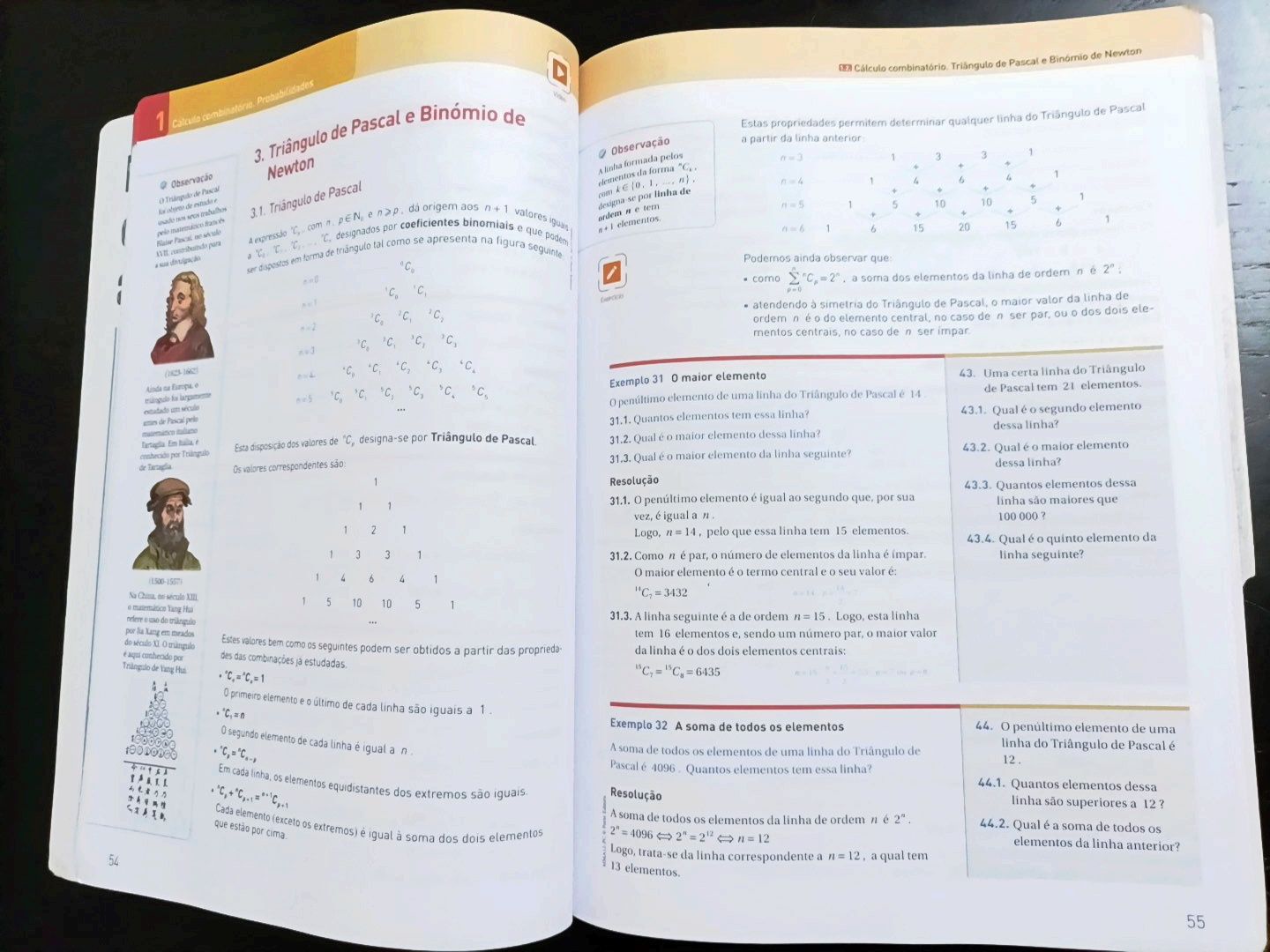 Máximo 12 - Matemática A 12° Ano - Combinatória e Probabilidades