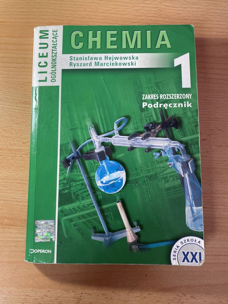 Chemia 1 liceum zakres rozszerzony podręcznik operon Hejwowska