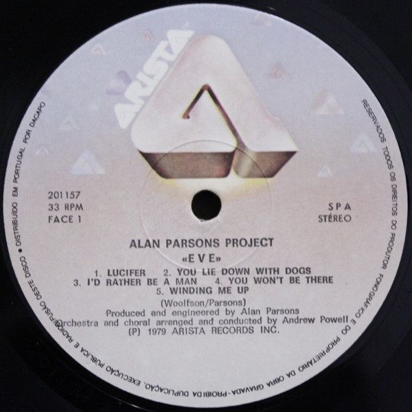 The Alan Parsons project 2 пластинки, альбом Eve  и maxi single