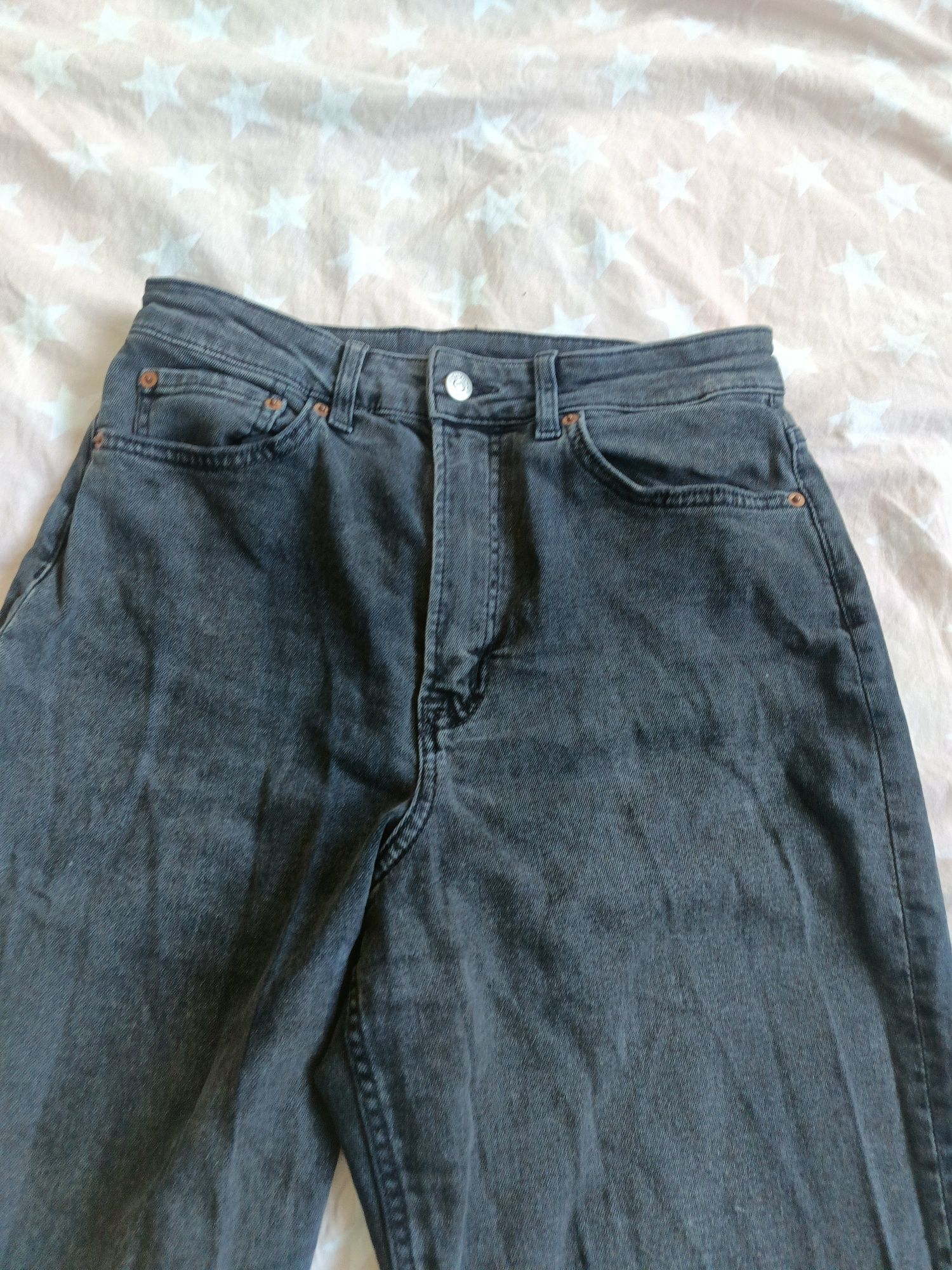 Spodnie damskie jeansy mom fit