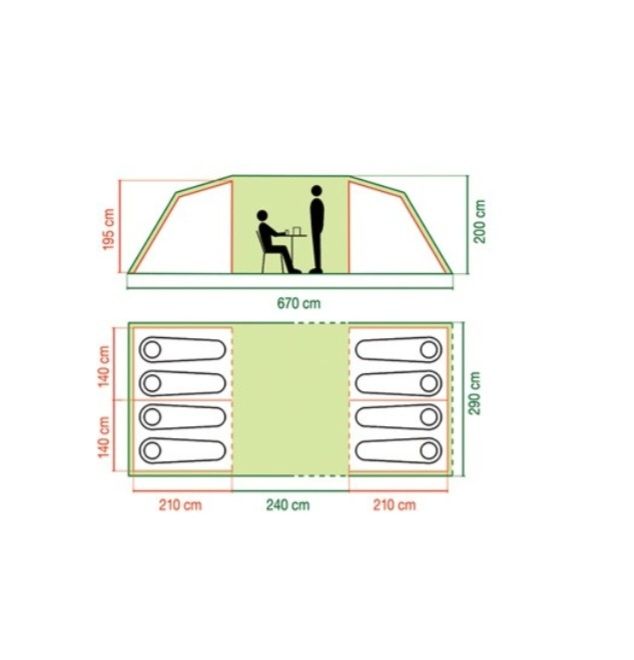 Namiot  coleman 8 deluxe
