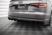 Дифузор Audi A4 B9 S-line (16-19) юбка обвіс заднього бампера