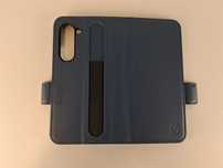 Y156 Eleganckie Etui Shieldon RFID Samsung Z Fold 5 Niebieskie