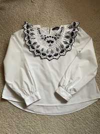 Popelinowa bluzka marki Zara rozmiar S