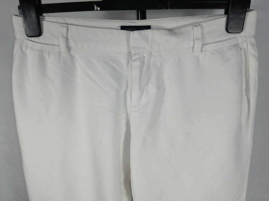 TOMMY HILFIGER Waverly Stretch Spodnie 3/4 Damskie 2 Oryginał Rybaczki