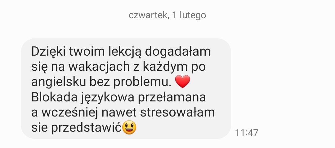 Korepetycje język angielski stacjonarnie i online