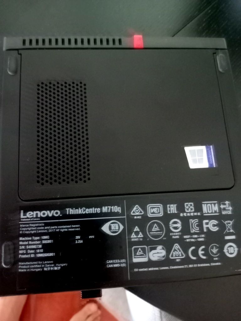 LENOVO ThinkCentre M710q 8gb Ram Impecável Windows 11 Pro C/SSD