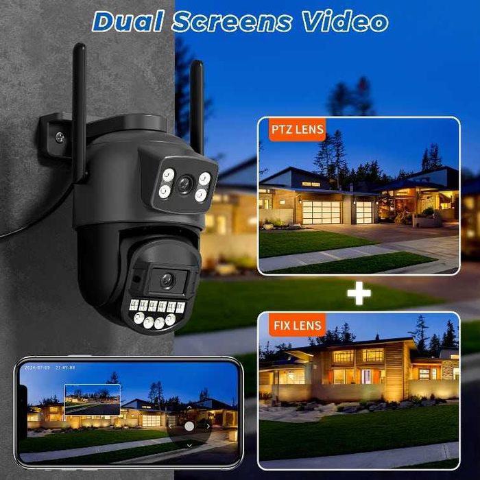 Поворотная WiFi IP камера A20H 10MP Wi-Fi 5Ghz и 2,4Ghz O-KAM Pro