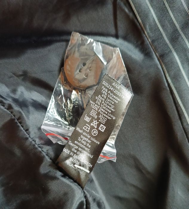 George wizytowy czarny żakiet z podszewką 12/ 40